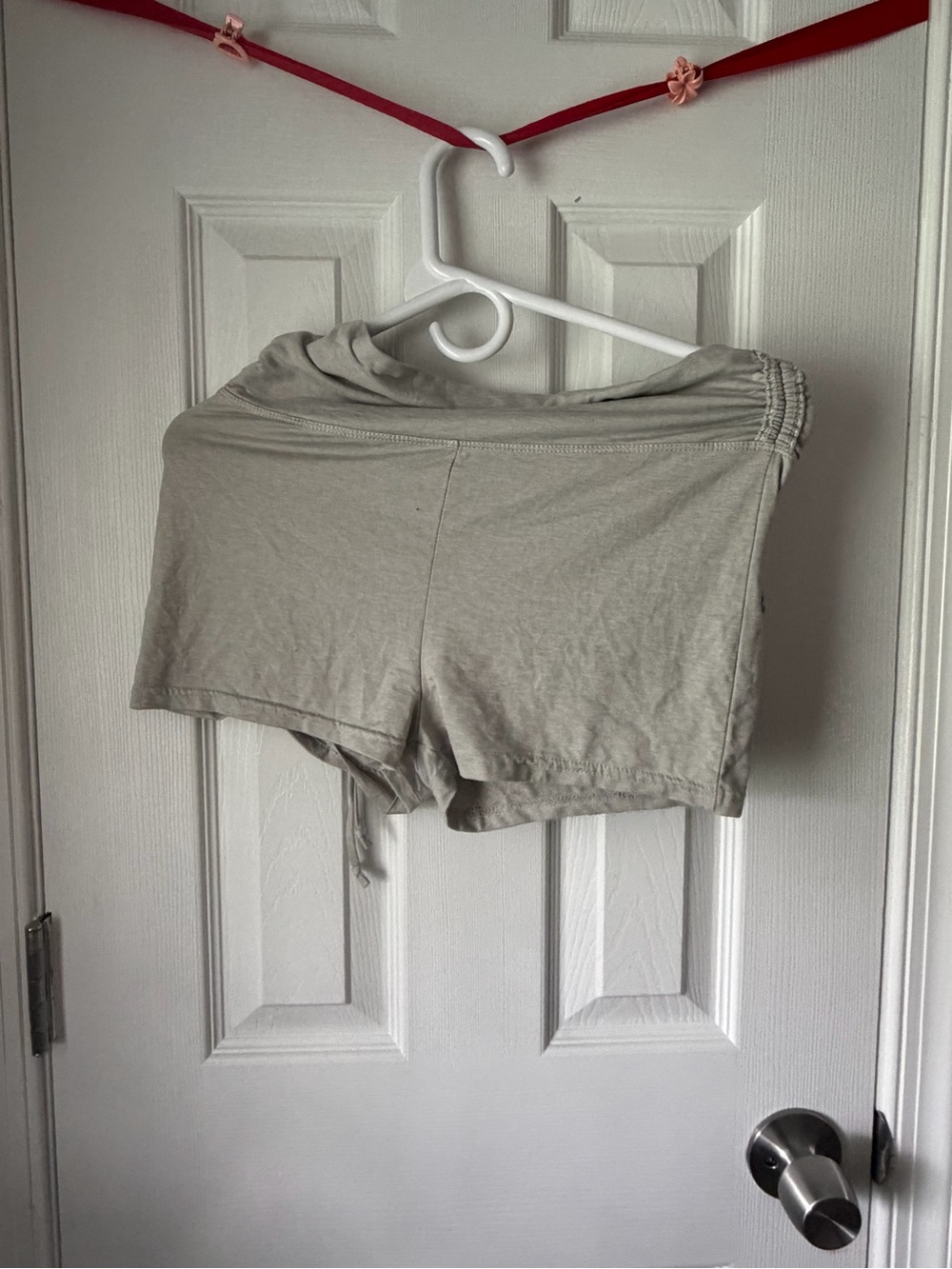 shosho light gray casual lounge shorts